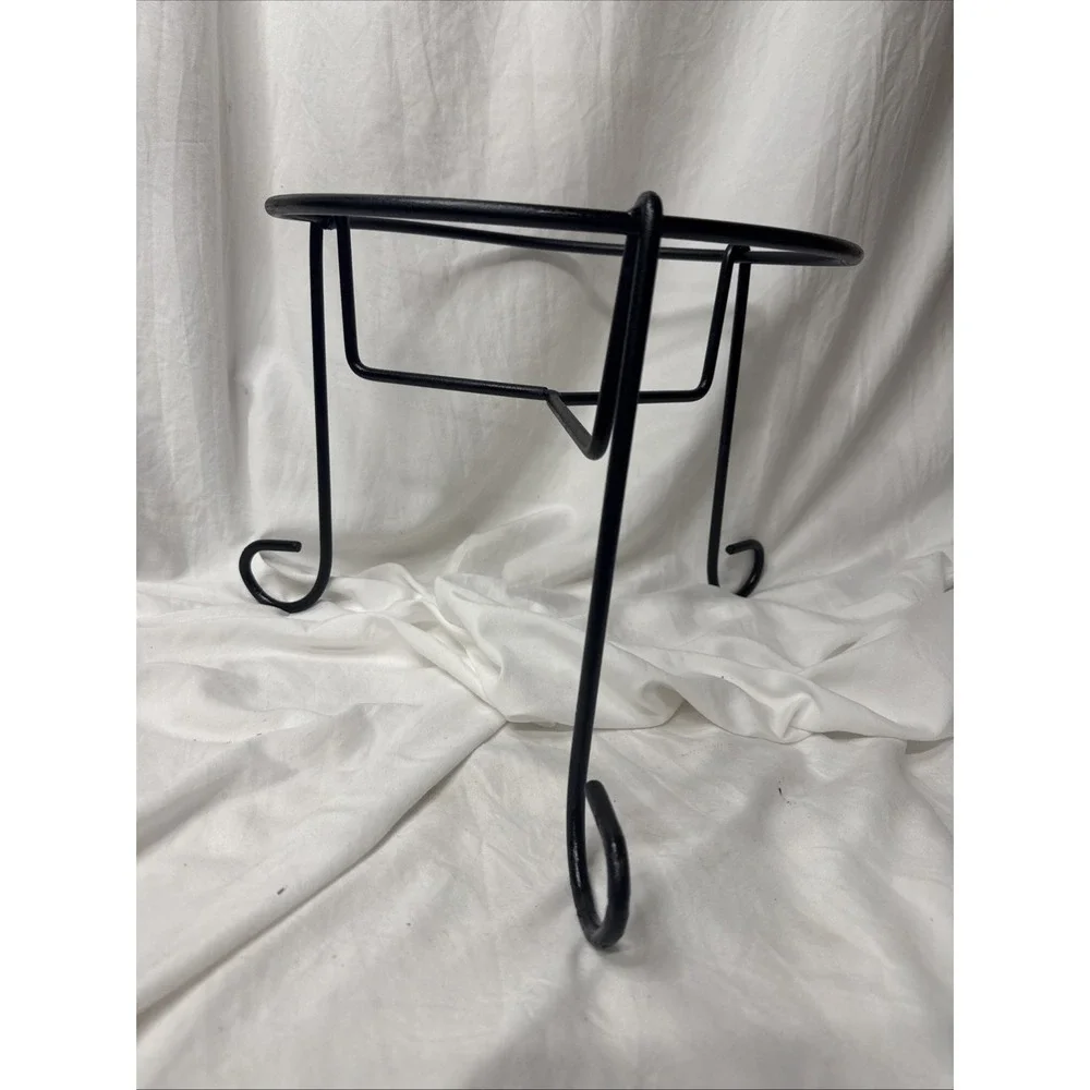Wrought Iron Stand Whiskey Barrel Rain Barrels Planter Drink Dispenser Pedestal